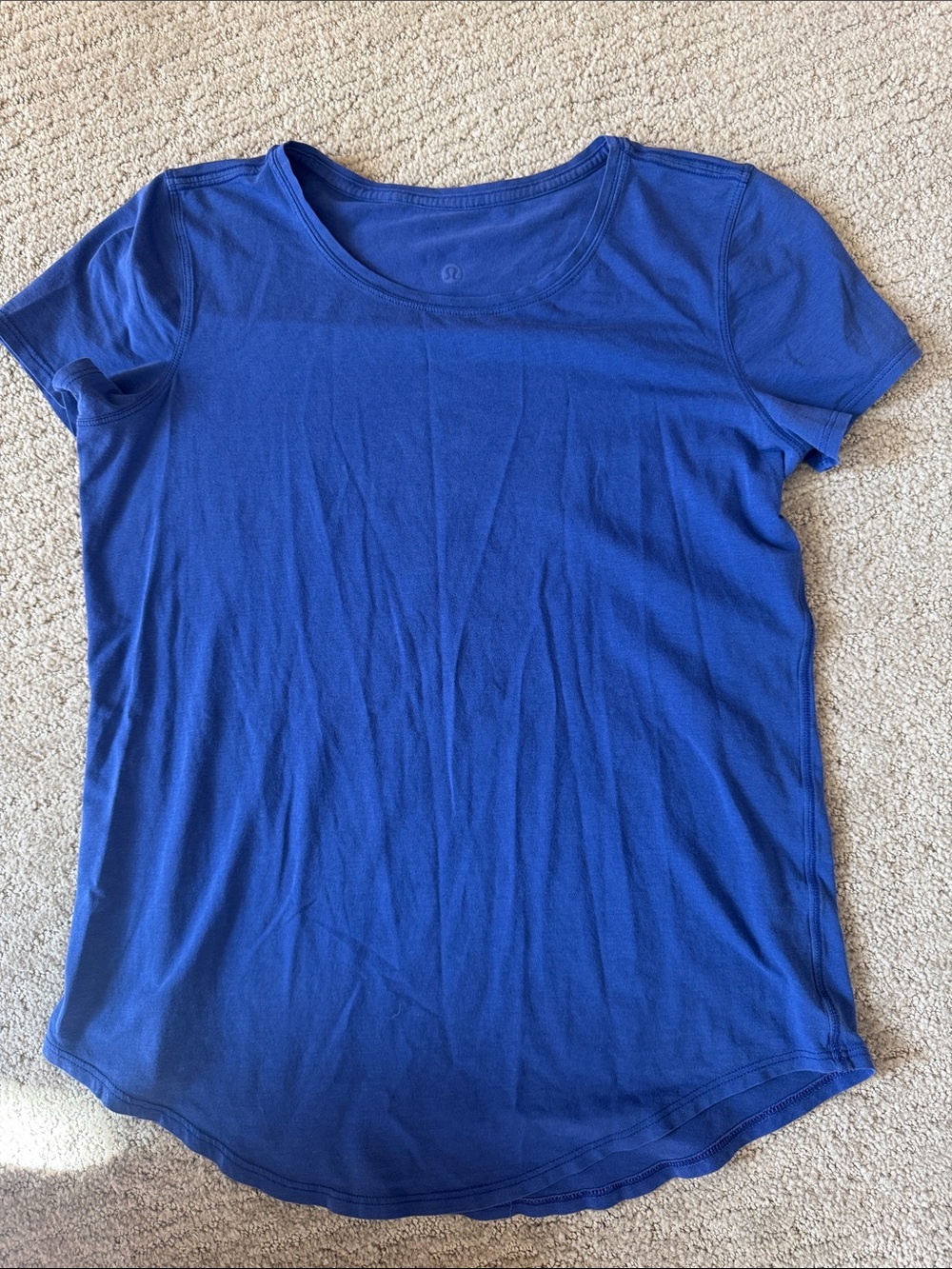 Women's Scoop Neck Short Sleeve Top - Blue